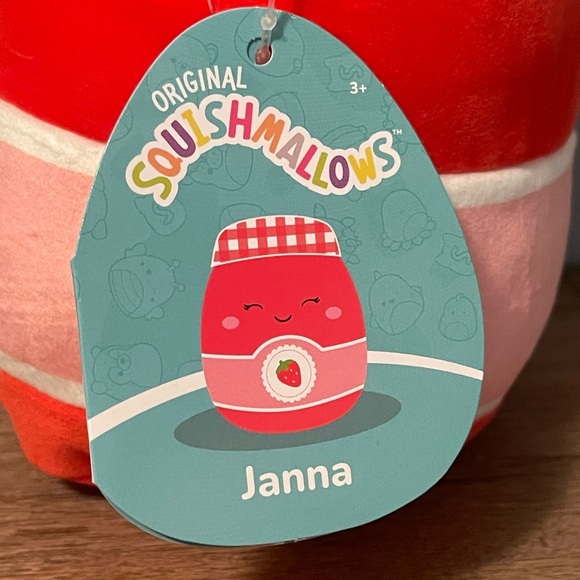 Squishmallows Toys Nwt Janna The Strawberry Jam 7 Squishmallow